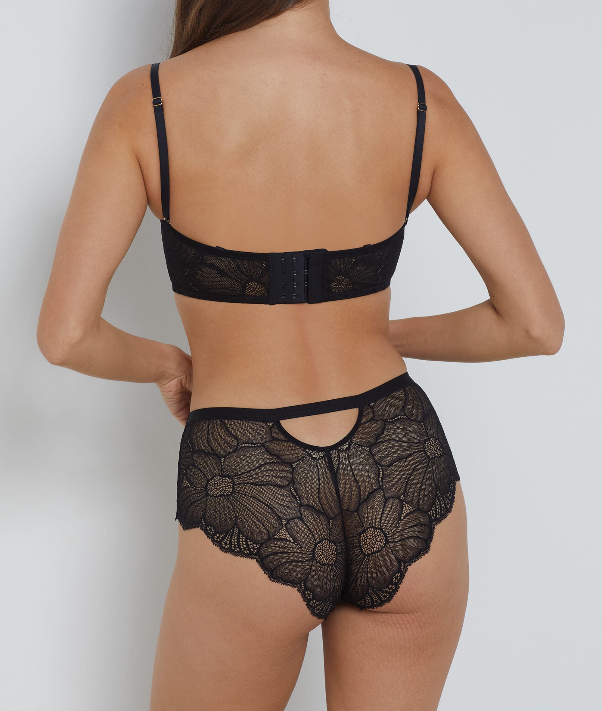 Etam flexi lace - shorty in black