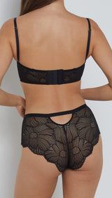 Etam flexi lace - shorty in black