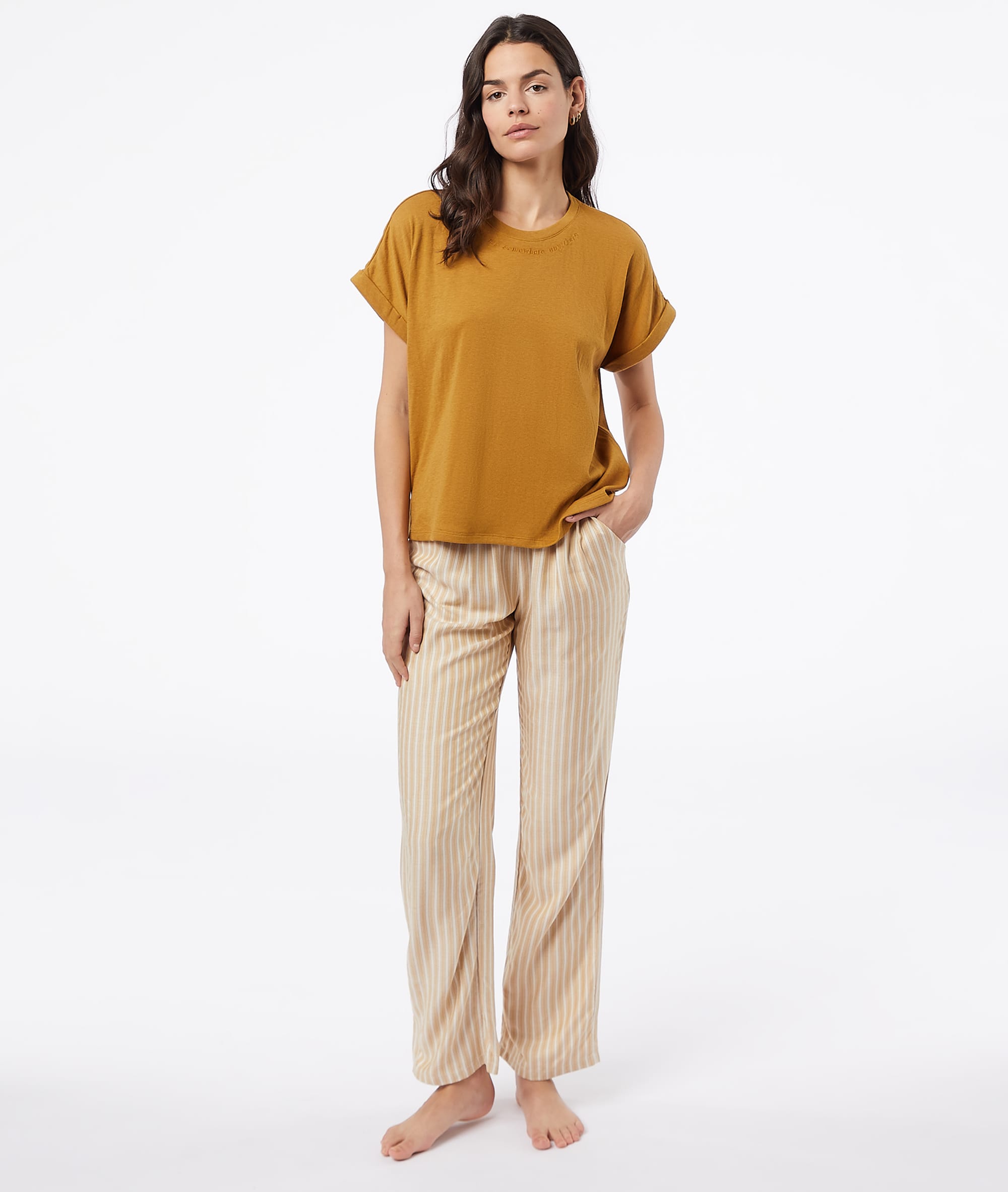 Etam saadi - pantalon in moutarde ocre - Image 4