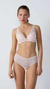 Etam idole - N6 triangle in rose poudre