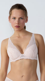 Etam idole - N6 triangle in rose poudre