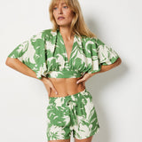 Etam jubika - short in imp bleu vert,,, - Image 4