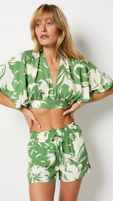 Etam jubika - short in imp bleu vert,,, - Image 4