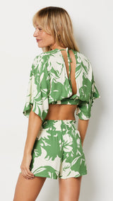 Etam jubika - short in imp bleu vert,,, - Image 2