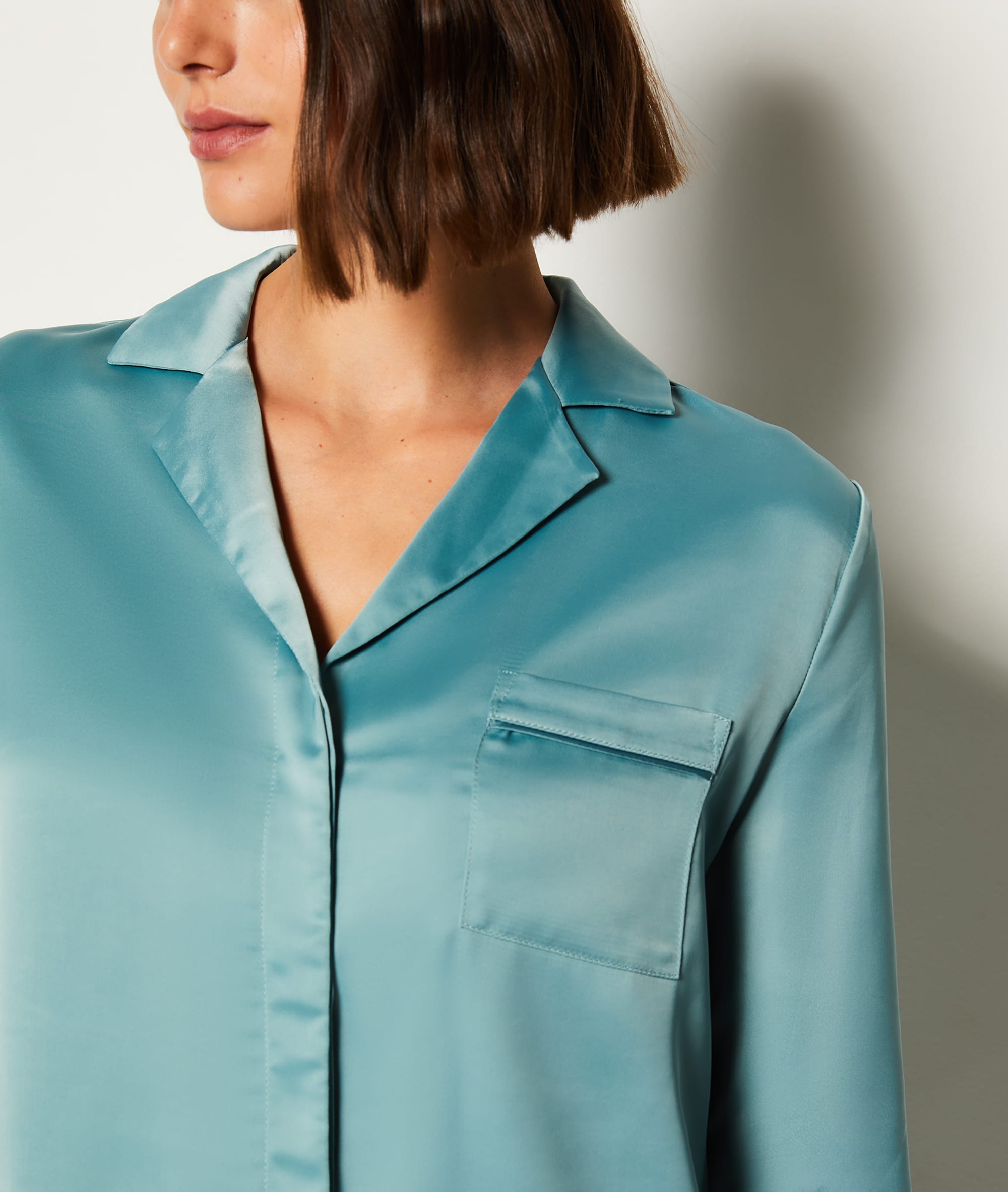 Etam balda - chemise ml in bleu vert