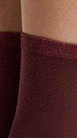Etam etincelle rib - socks in bordeaux grenat