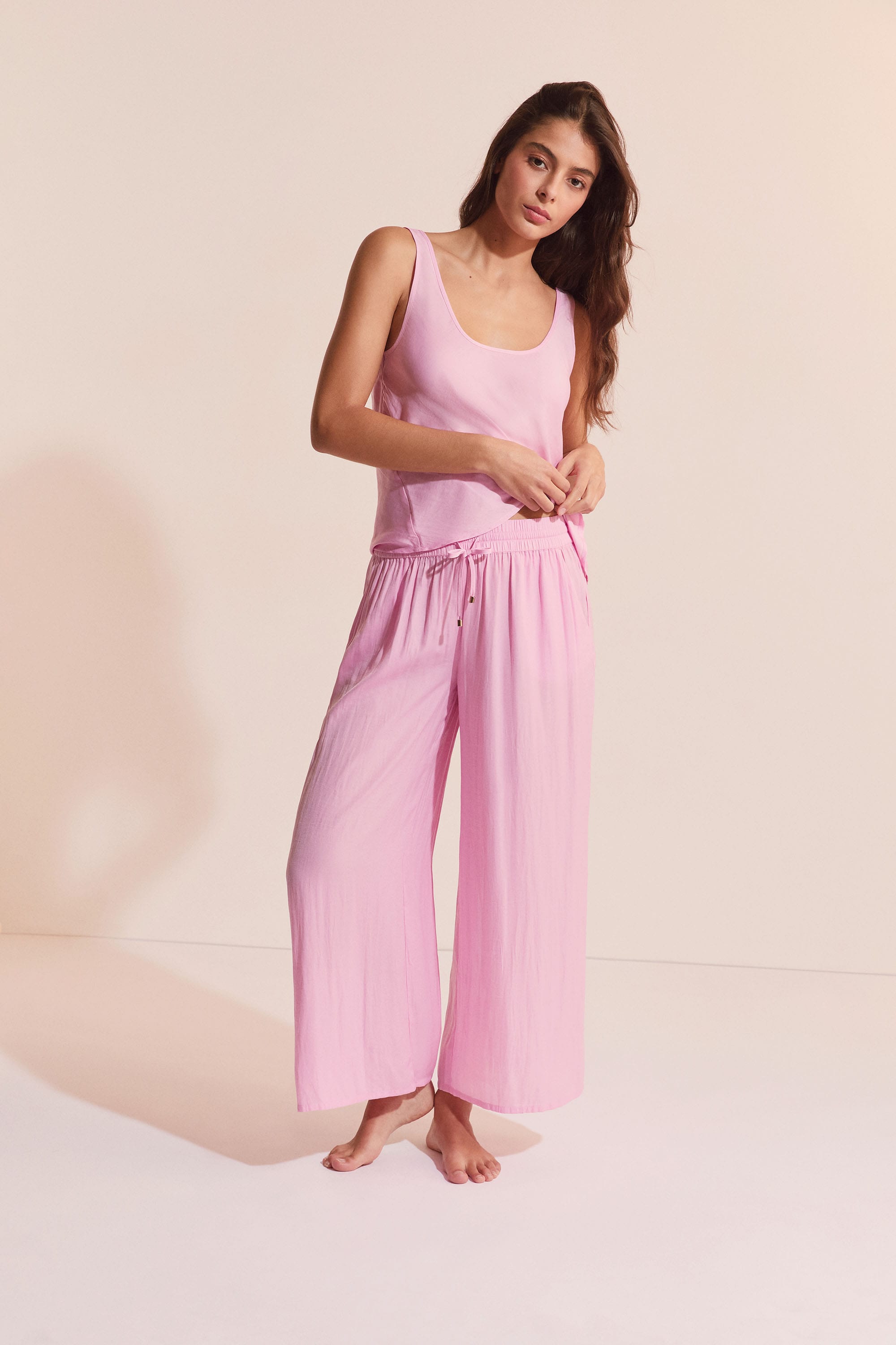 Etam cheeta - pantalon 0425 in rose bonbon
