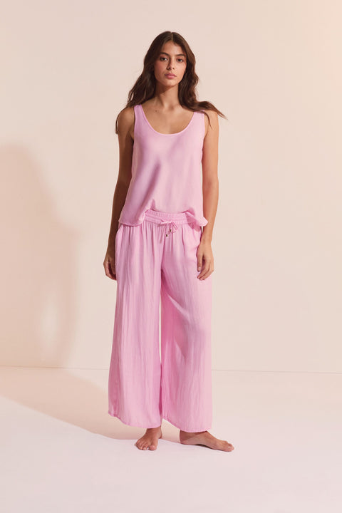 Etam cheeta - pantalon 0425 in rose bonbon