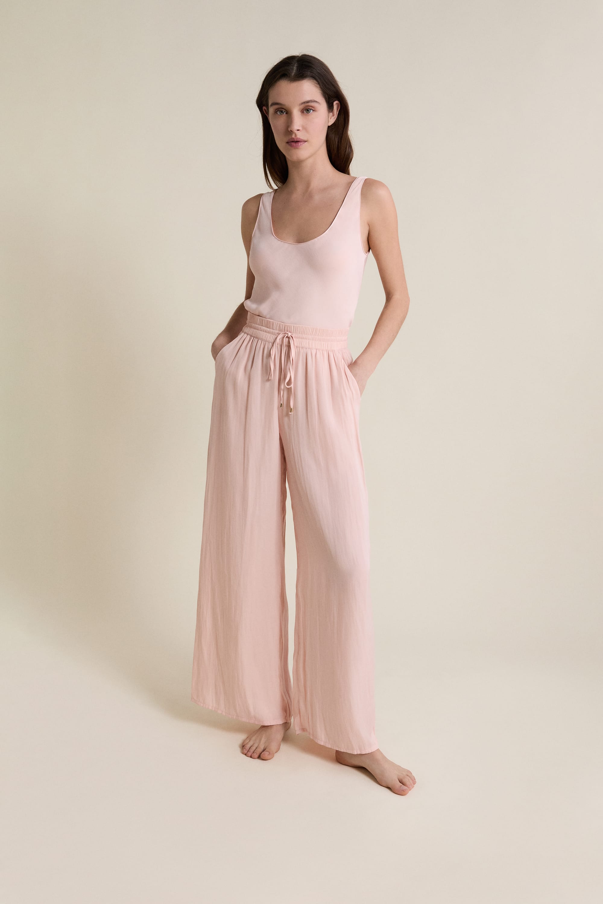 Etam cheeta - pantalon 0425 in rose poudre