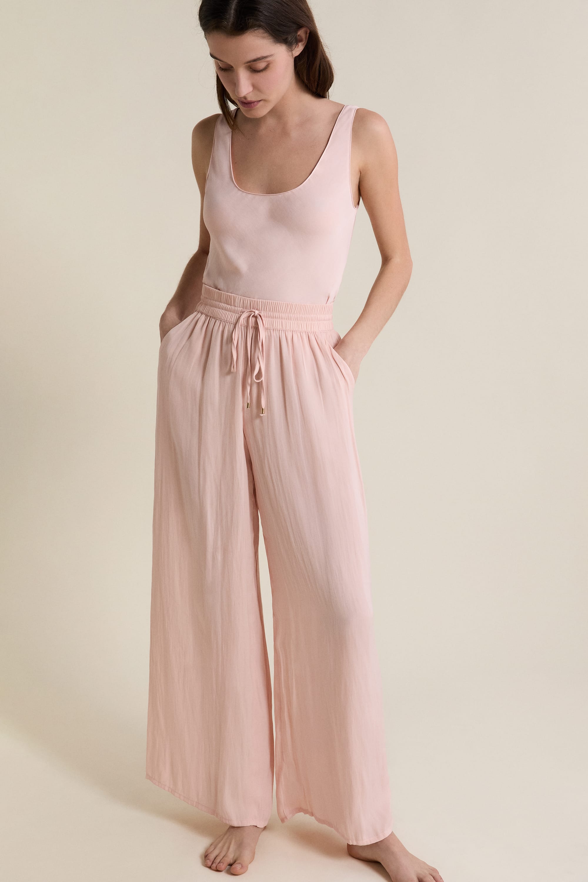 Etam cheeta - pantalon 0425 in rose poudre