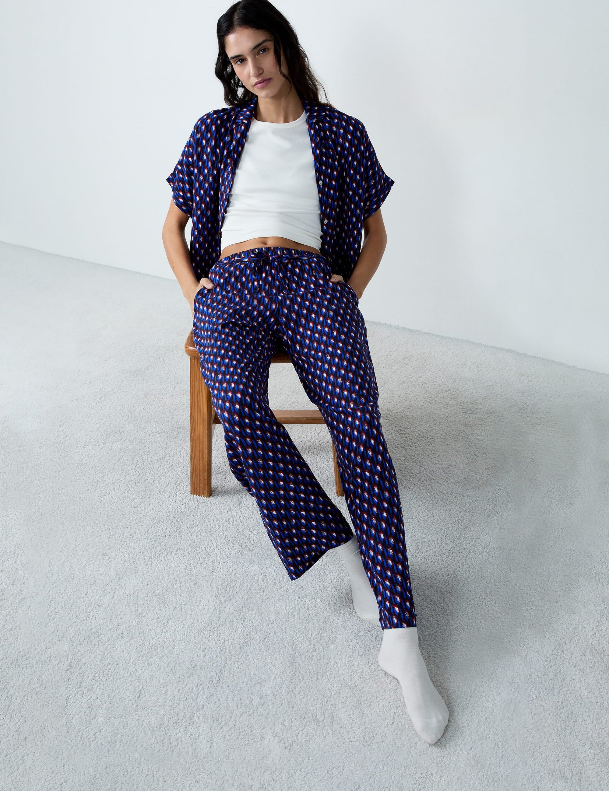 Etam beryl - pantalon in imp bleu vert - Image 1