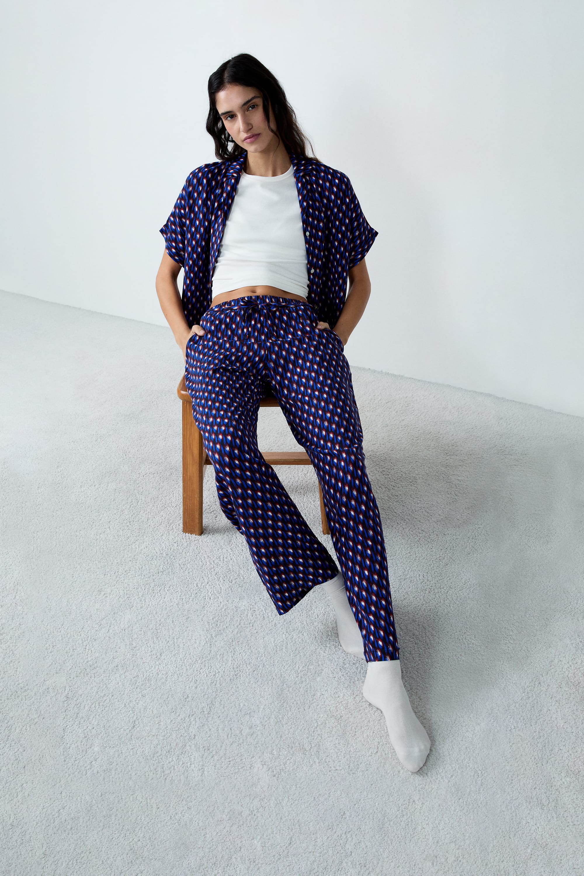 Etam beryl - pantalon in imp bleu vert - Image 1