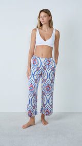 Etam bacio - pantalon 7/8 in imp bleu vert - Image 2
