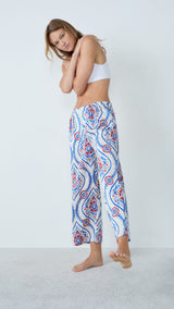 Etam bacio - pantalon 7/8 in imp bleu vert - Image 1