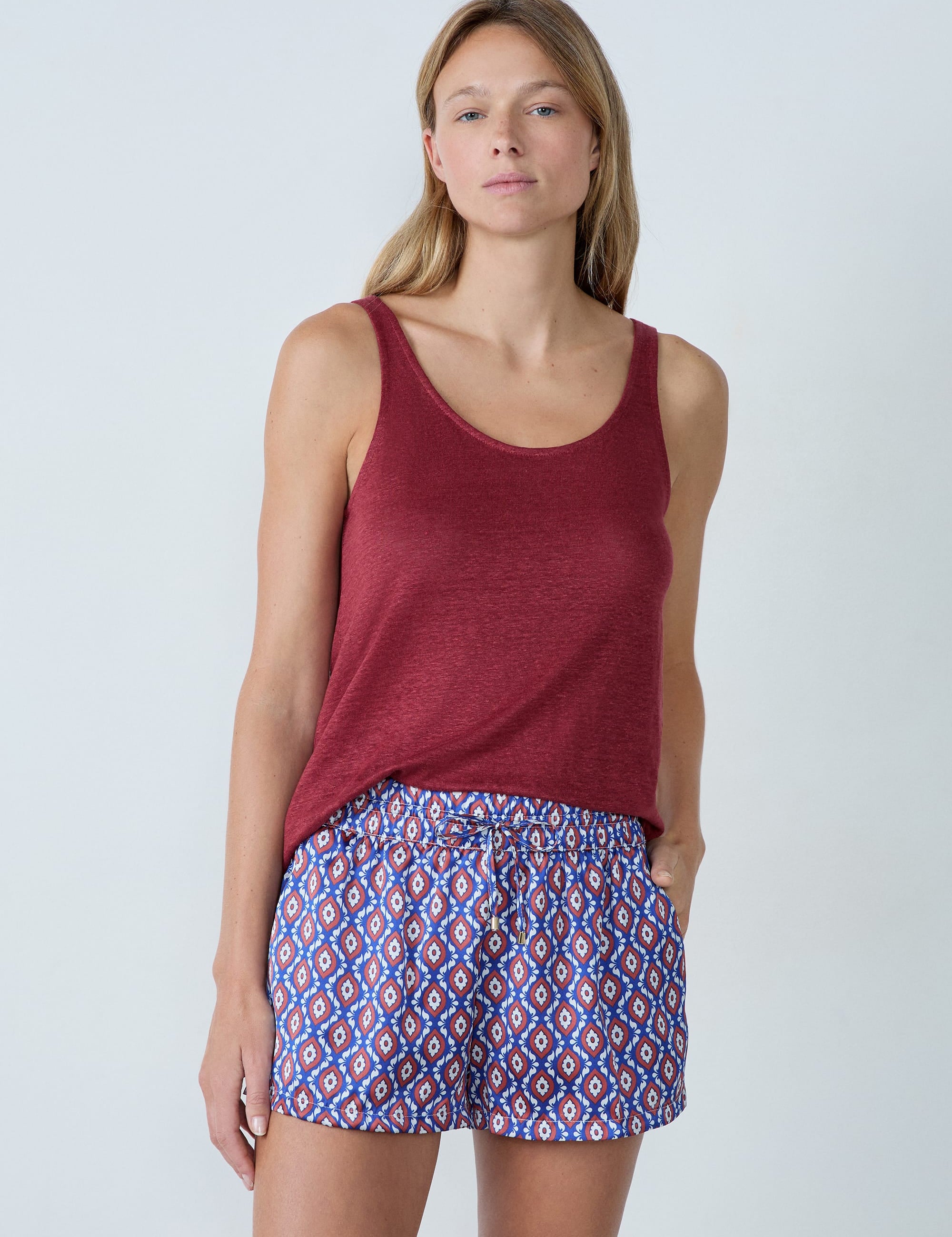 Etam mally - short in imp bleu vert - Image 2