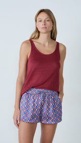 Etam mally - short in imp bleu vert - Image 2