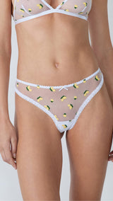 Etam peaches - string in imp fd blanc