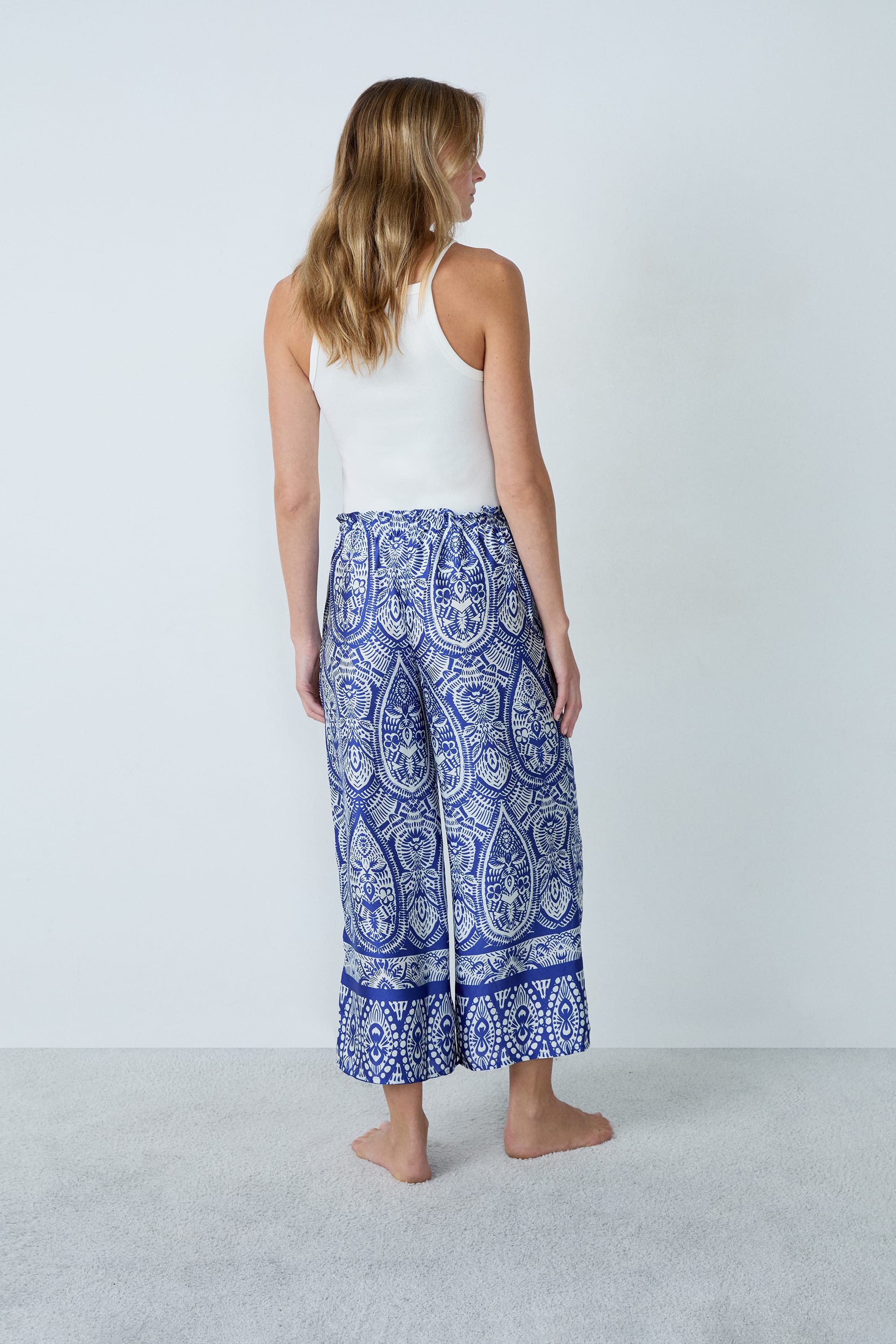 Etam mailan - pantalon 7/8 in imp bleu vert - Image 4