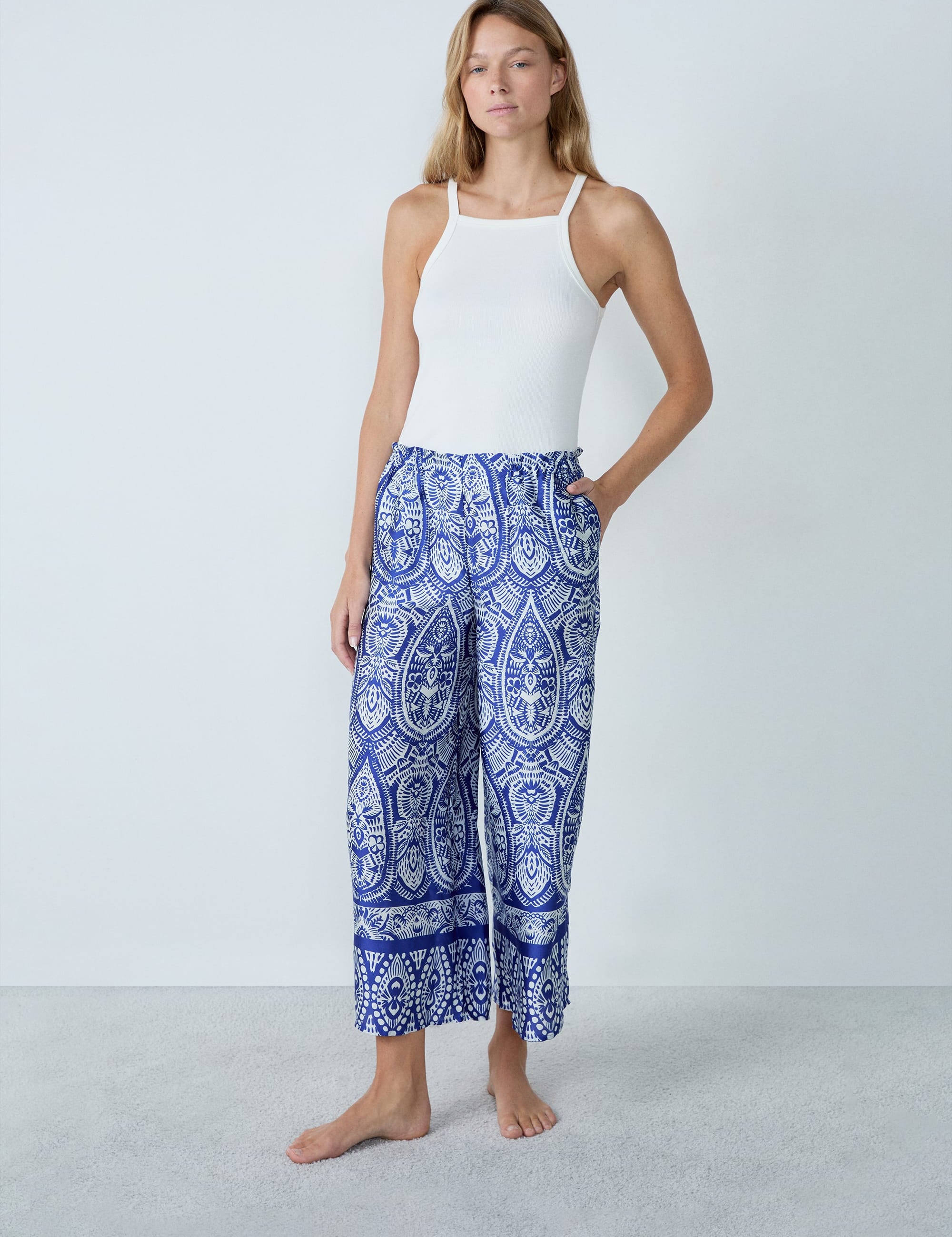Etam mailan - pantalon 7/8 in imp bleu vert - Image 2