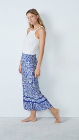 Etam mailan - pantalon 7/8 in imp bleu vert - Image 1