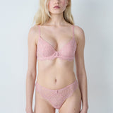 Etam coeur - tanga in rose poudre