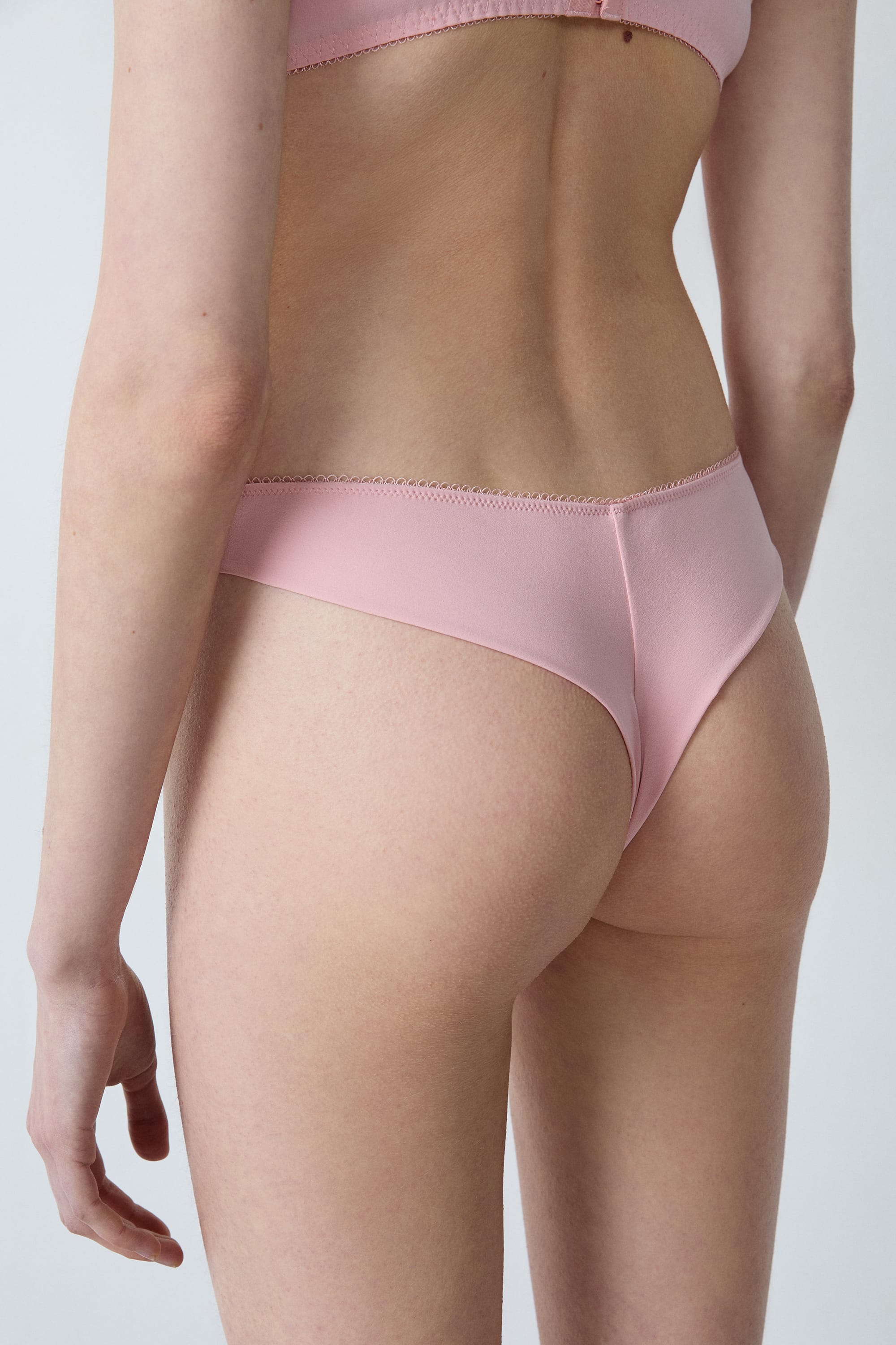 Etam coeur - tanga in rose poudre