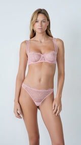 Etam coeur - string in rose poudre