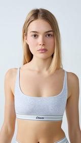 Etam cozy- SA brassiere in gris clair - Image 1