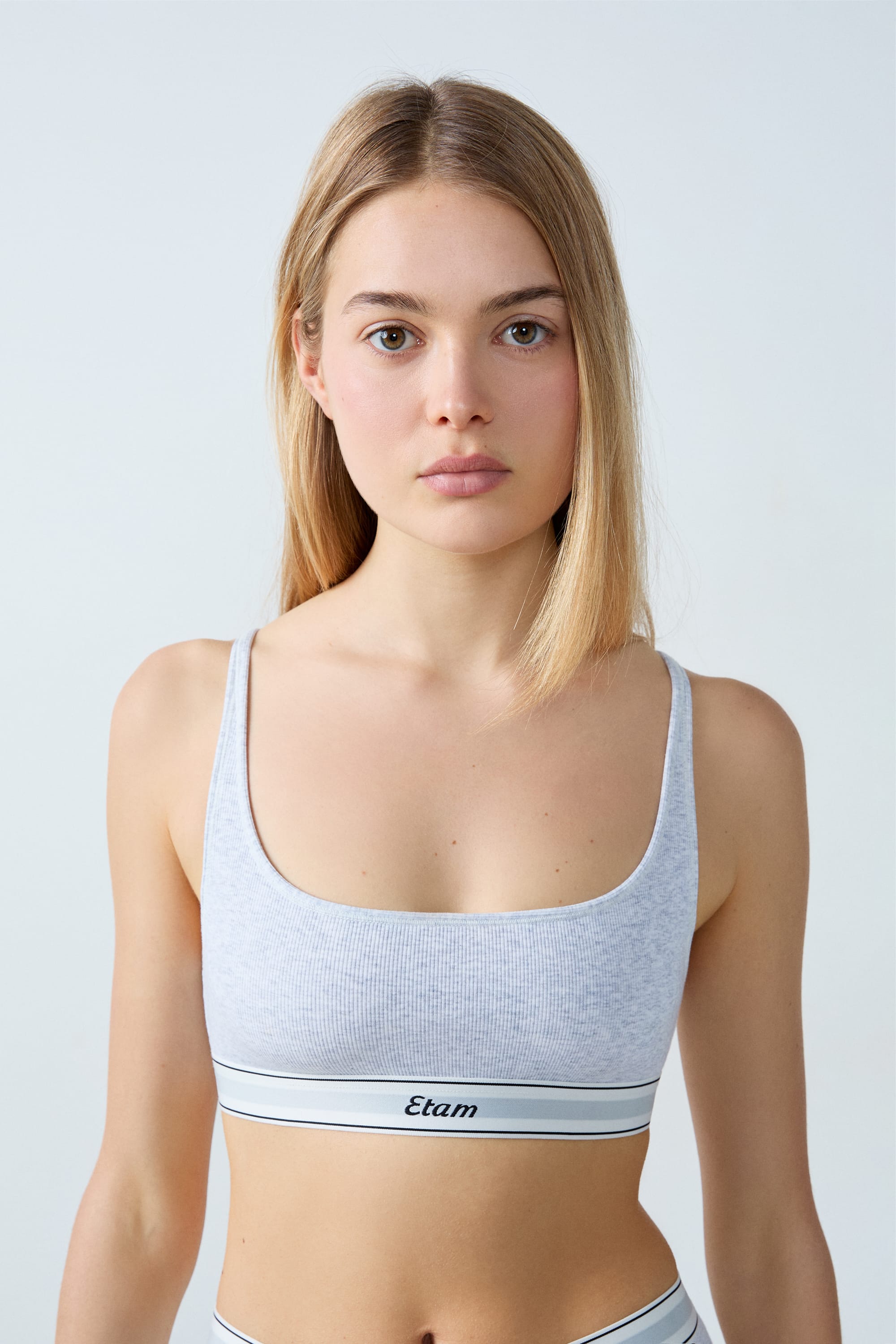 Etam cozy- SA brassiere in gris clair - Image 1
