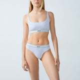 Etam cozy - string in gris clair - Image 4