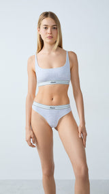 Etam cozy - string in gris clair - Image 4