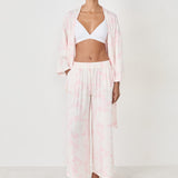 Etam magnolia - pantalon 7/8 spe in imp fond rose - Image 4
