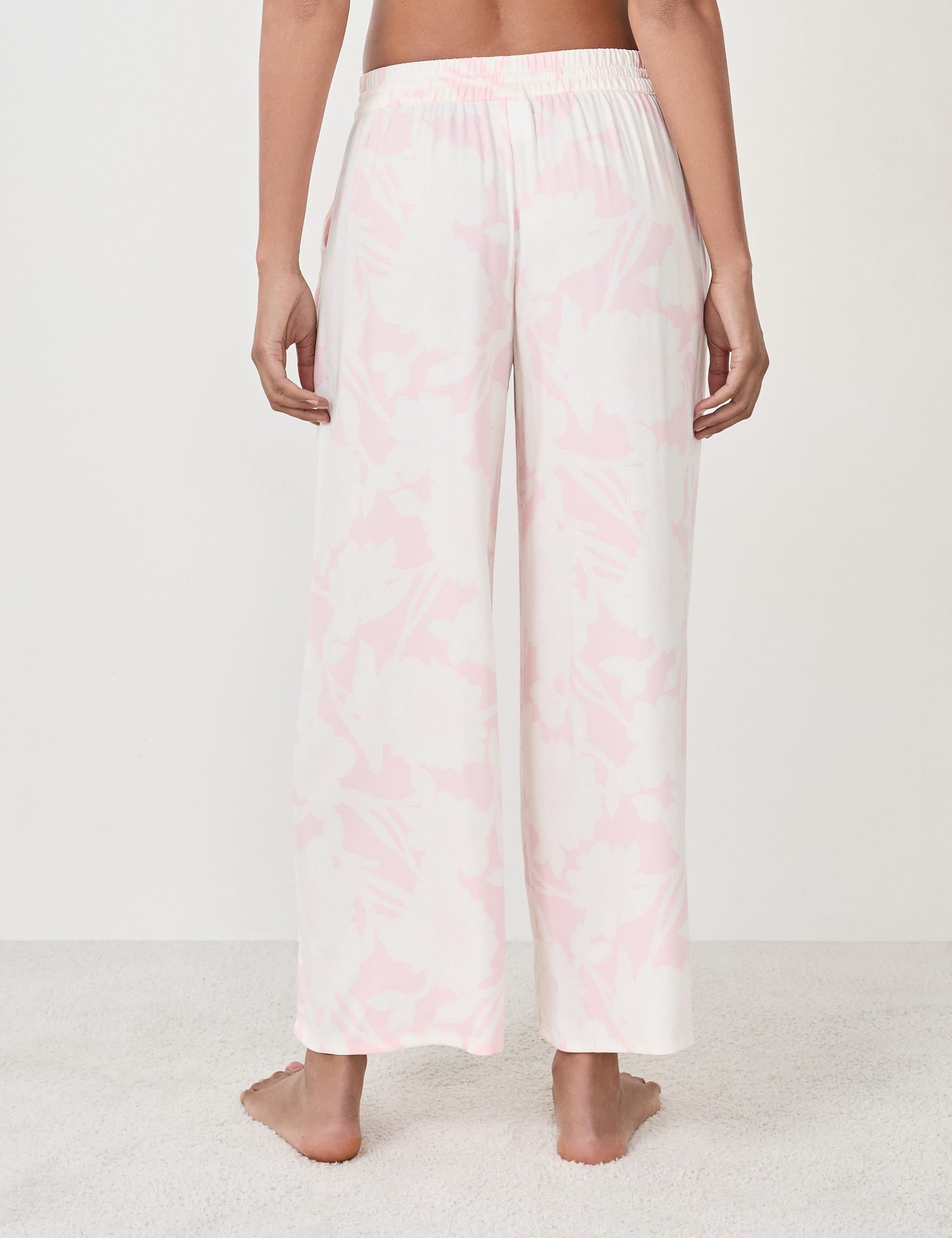 Etam magnolia - pantalon 7/8 spe in imp fond rose - Image 2