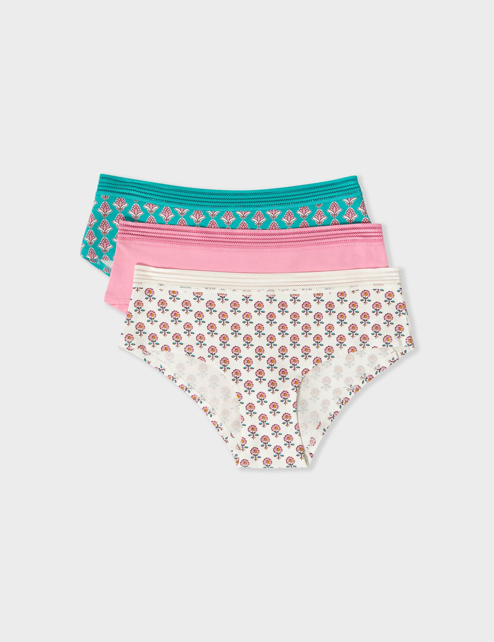 Etam jackie lace - 3 shorties 08-25 in fushia