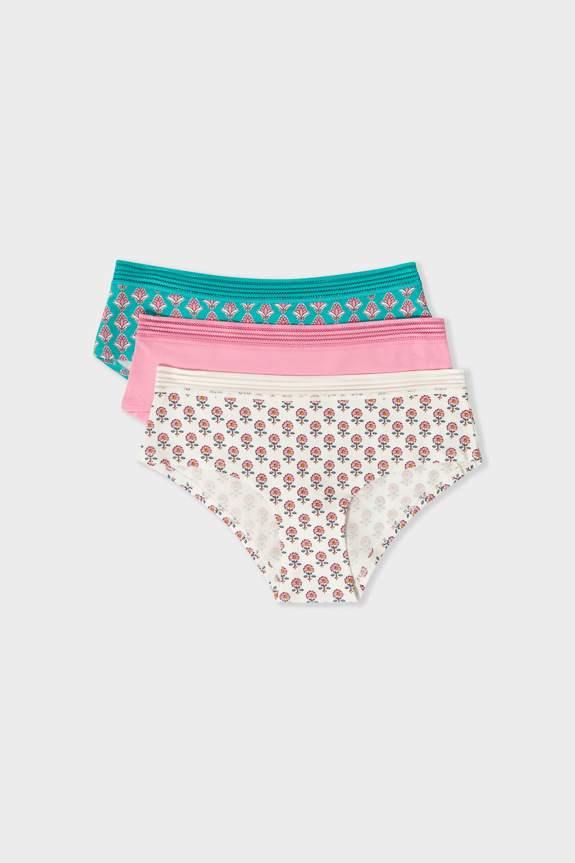 Etam jackie lace - 3 shorties 08-25 in fushia