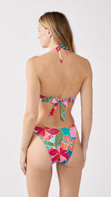 Etam hibiscus - tanga in imp bleu vert - Image 2