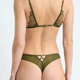 Etam dalhia - tanga in kaki olive