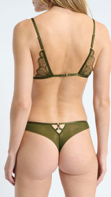 Etam dalhia - tanga in kaki olive