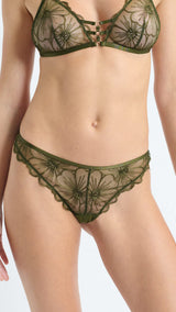 Etam dalhia - tanga in kaki olive