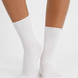 Etam coton midi new - chaussettes in ecru