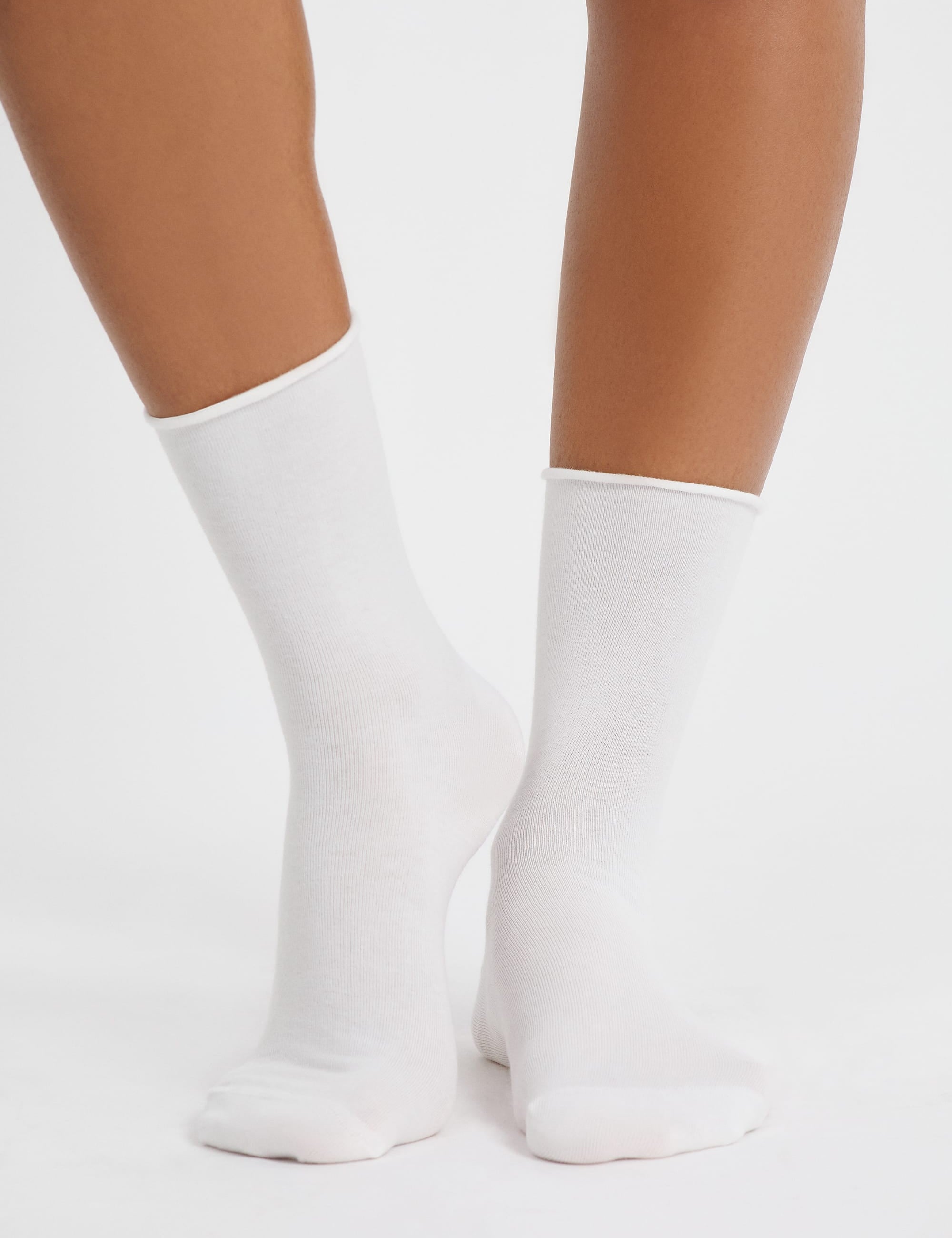 Etam coton midi new - chaussettes in ecru