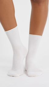 Etam coton midi new - chaussettes in ecru