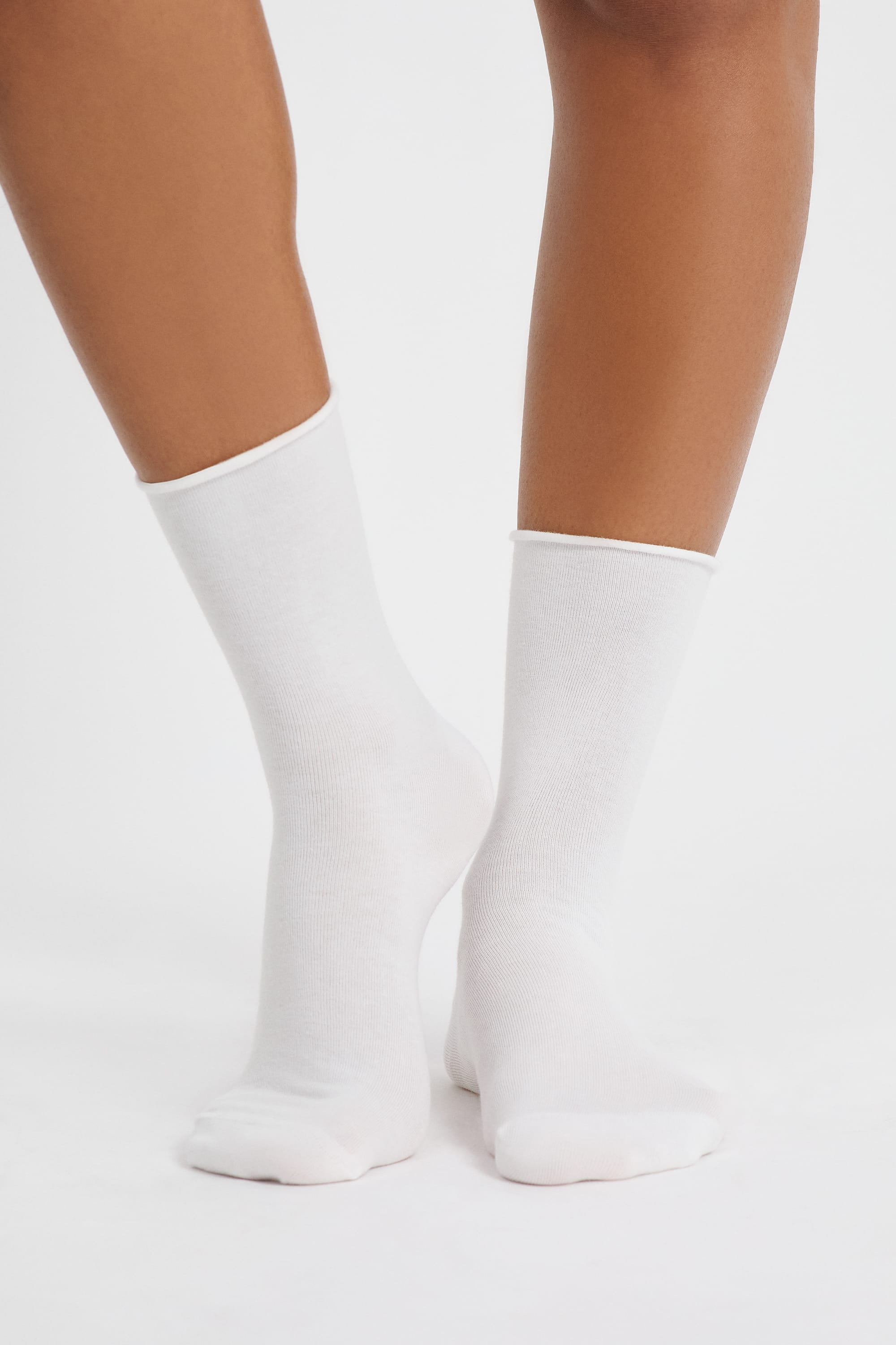 Etam coton midi new - chaussettes in ecru