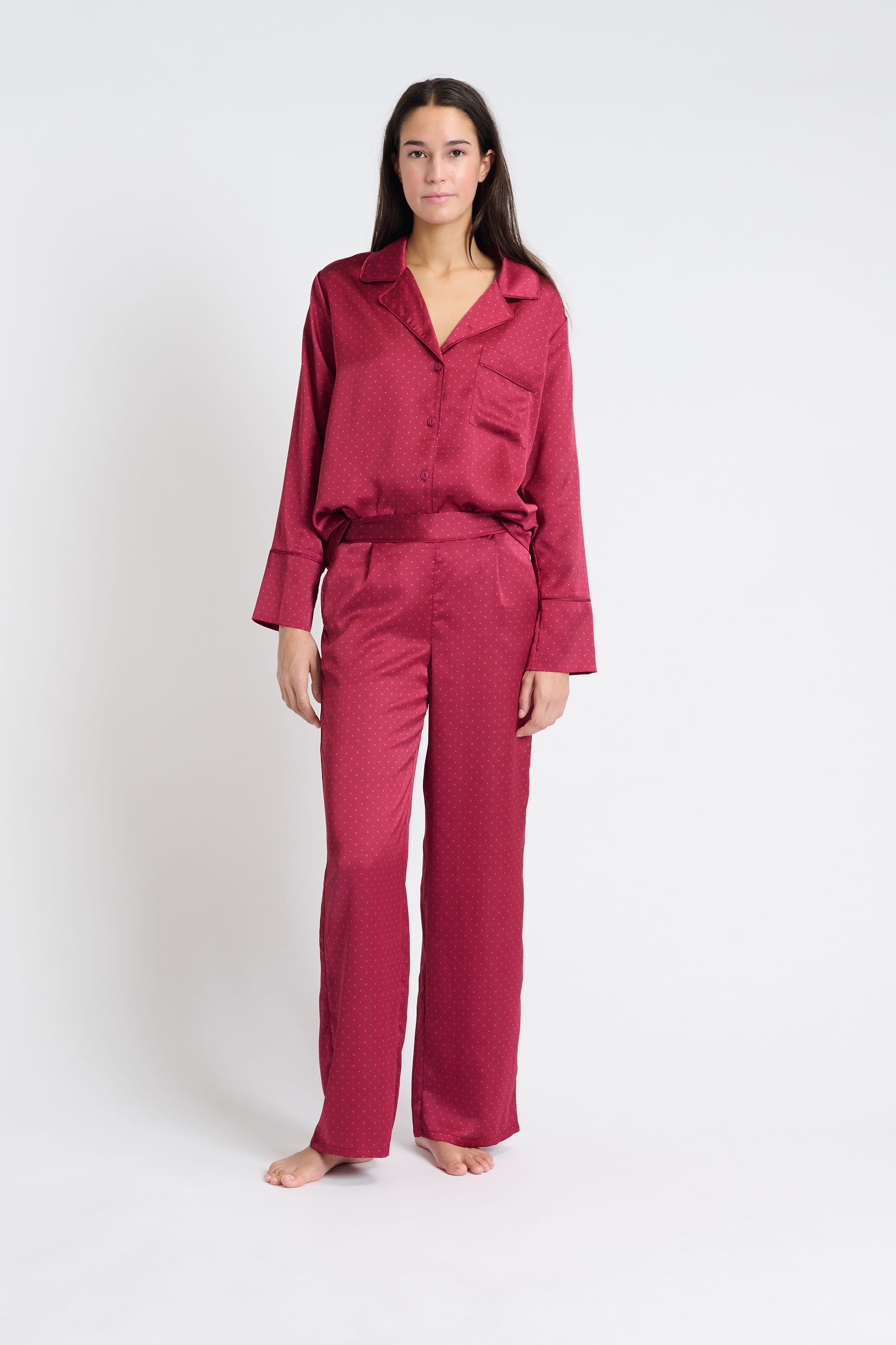 Etam irreelle -pantalon in imp fond rose - Image 4