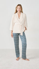 Etam norie - pyjama 3 piece in imp bleu vert... - Image 3