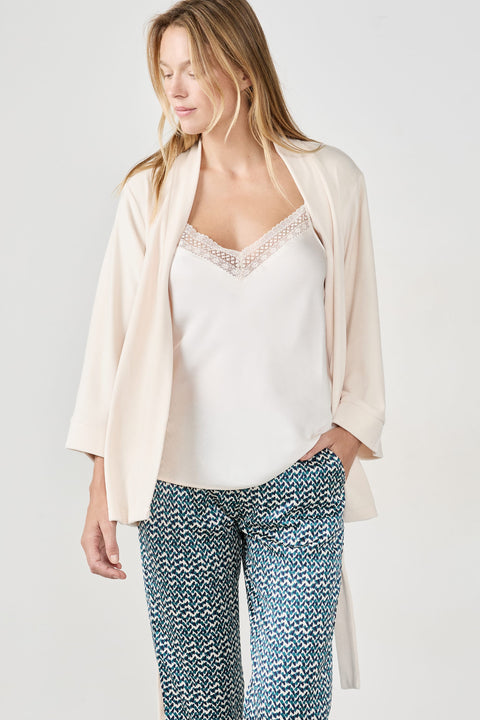 Etam norie - pyjama 3 piece in imp bleu vert...