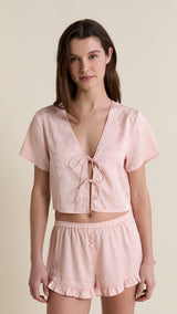 Etam spiree - chemise mc in imp fond rose - Image 5