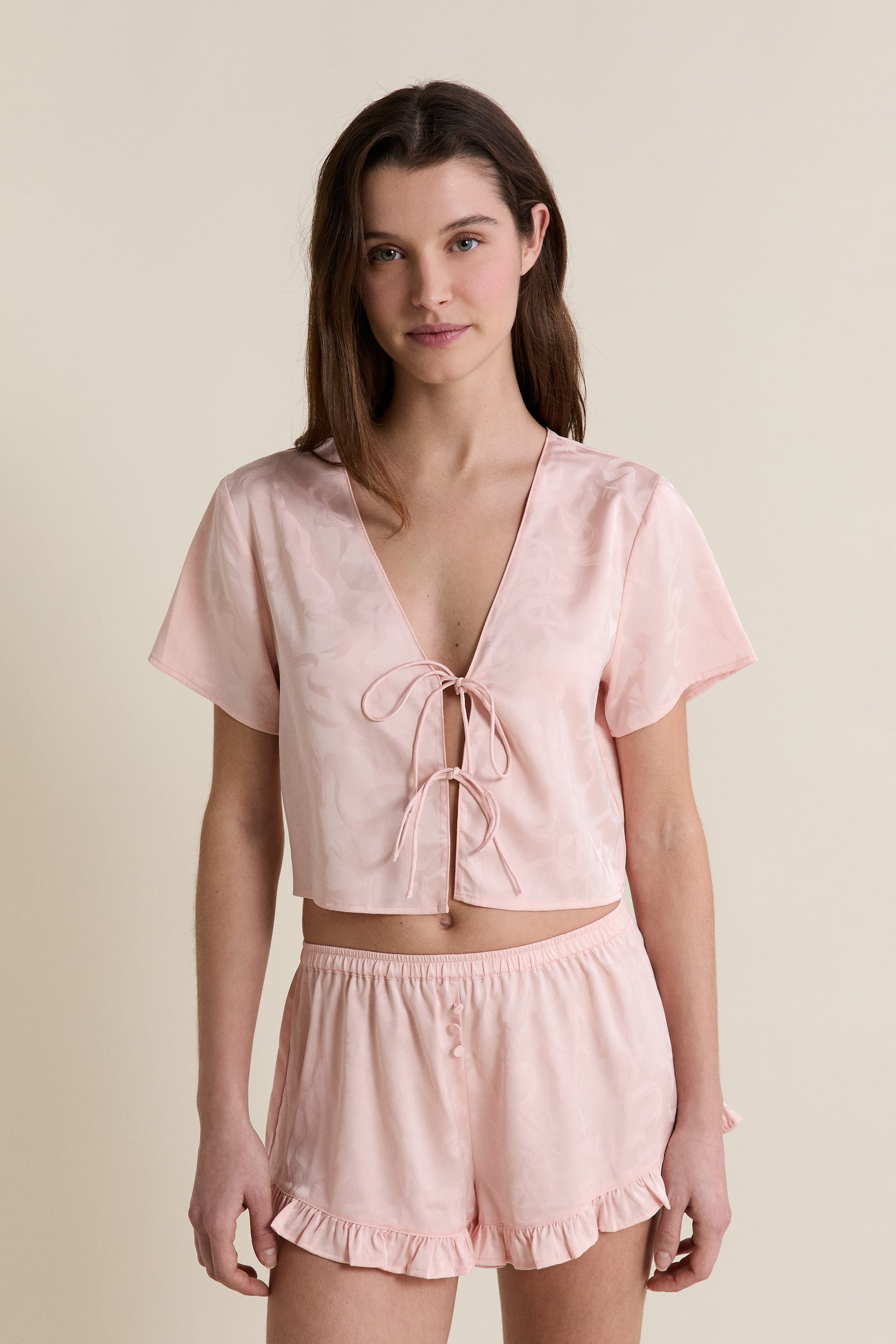 Etam spiree - chemise mc in imp fond rose - Image 5