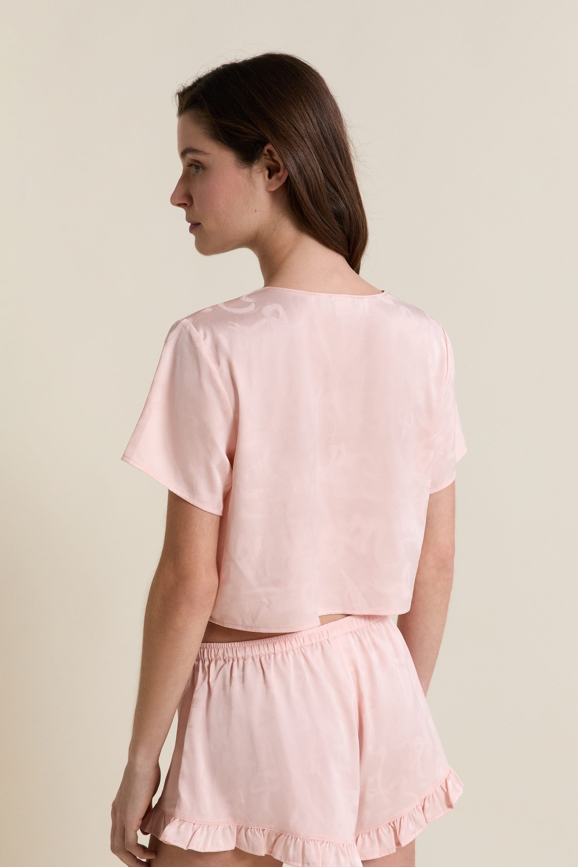 Etam spiree - chemise mc in imp fond rose - Image 2