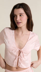 Etam spiree - chemise mc in imp fond rose - Image 3